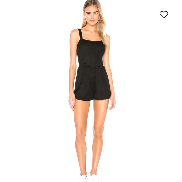 Lovers + Friends Pants - Lovers + Friends Romper Black in Medium